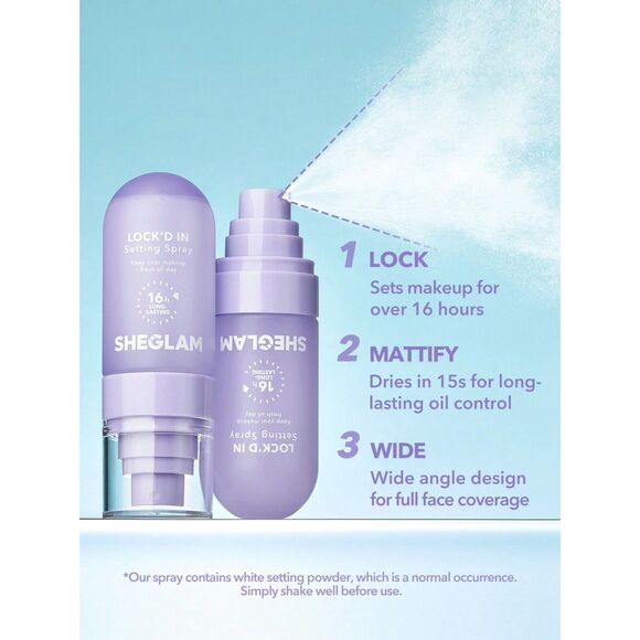 Locked In Make Up Matte Fresh Setting Spray for Combination Skin - Purple - Picture 2 of 6